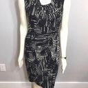 Tiana B Black & Cream Wrap Dress  w/ Studs NWOT Photo 1