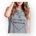 Lovers + Friends new  ♥︎ No One in Particular Muscle Tee Tank ♥︎ Sweatshirt Grey Photo 11