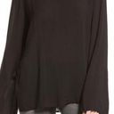 Treasure & Bond Treasure Bond Blouse Medium Soft Black Bell Long Sleeve Business Casual Top NWT Photo 0