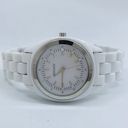 Relic DKNY NY-4925 Quartz Analog 31mm Women's Watch 5 Atm WR white plastic band 7” Photo 0