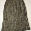 Talbots  4 Petite Wool Tweed Lined Pencil Shirt Zip Back EUC Business Suits Photo 3