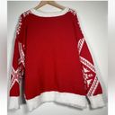 Holiday Time  Merry Christmas Sequin Logo Ugly Christmas Sweater XL Fuzzy Glitter Photo 5