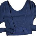 Victoria's Secret Sport S Blue Long Sleeve Crop Photo 1