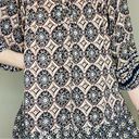 Angie NWT  Women’s Mini Geometric Printed Boho Hippie Puff Sleeve Dress Photo 1