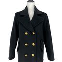 frame denim FRAME Oversized Wool Peacoat in Black Photo 8