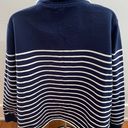 WoolOvers 100% Organic Cotton Striped Blue White Marine Vibe Sweater, size XXL Photo 7