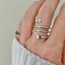 Vintage “Tirzah” Silver Swirl Wrap Ring Statement Classic Eclectic Chunky Western White Photo 0