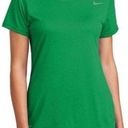 Nike  Pro Women Size Large Green DriFit Short Sleeve Activewear Tee Shirt Soft Photo 0