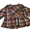 Veronica Beard  Katalina Plaid Bib Top Photo 3