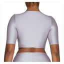 Naked Wardrobe  The Sleek T Top in Lavender Size M Photo 2