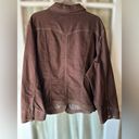 Westport  Woman Size 22/24 Brown Denim Jacket • Long Sleeved Button Up EGUC Photo 1