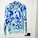 Hill House  Allie Full Zip Hooded Jacket Blue Ocean Kaleidoscope Size Small Photo 6