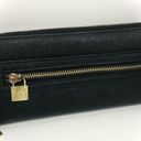 Anne Klein  Pebbled Leather Zip Around Wallet Black Photo 0