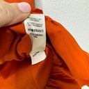 Juicy Couture  Mini Skirt Wool With Peekaboo Silk Ruffled Lining Orange Womens 4 Photo 6