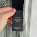 Adrianna Papell Anthropology Teal Bryce Dress Sleeveless Tulle Pearl Bodice Sz 8 Photo 8