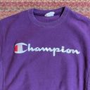 Champion  PURPLE REVERSE WEAVE PULLOVER SWEATSHIRT Photo 2