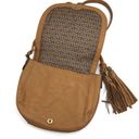 Big Buddha  | Brown Braided Overlay Crossbody Bag Photo 3