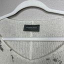 Wooden Ships  Splatter Pullover Sweater Cream Gray Mohair Wool Size Small Medium Photo 5