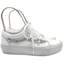 Vans  Chain Old Skool Platform Sneaker White Leather Skate Shoe Women’s Size 9 Photo 6