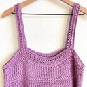 Vince Purple Crochet Knit Tank Top Women’s Large NWT Photo 3