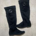 Qupid Black Knee High Riding Boots | Size 7 Photo 0