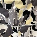 Balance Collection Grey/Black/Yellow floral pattern leggings in size Large Photo 3