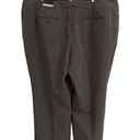 Lane Bryant  pinstripe cropped wide leg trousers womens 22 gray clasp closure New Photo 1