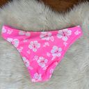 No Boundaries Pink & White Floral Reversible Swim Suit Bottoms Photo 1