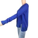 English Factory  Crew Neck Side Slit Hi low Hemline Sweatshirt Stretchy Women’s S Photo 4