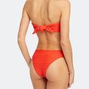 Mara Hoffman NEW  Kay Low Rise Bikini Bottom, Orange, Large Photo 1