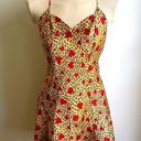 Frederick's of Hollywood Vintage Y2K  Cheetah Heart Print Satin Slip Dress Small Photo 0