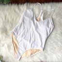 Fabletics  White One Piece Swimsuit NWOT size Medium Photo 0