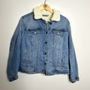 Universal Threads Universal Thread Fur Jean Jacket Photo 3