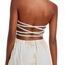 Tiare Hawaii  Hoku Strappy Back  Strapless Jumpsuit Cover Up Island Palm NWT Photo 2