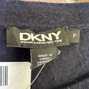 DKNY  Women's Blue/Navy Striped Crew Neck Pullover Sweater - Size appx M/L P Photo 2