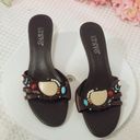 Franco Sarto  Southwest Boho Style Kitty Heel Sandals Size 9M Photo 6