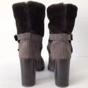 Stuart Weitzman  FURSTUP SLATE GRAY SUEDE BOOTIES Photo 3