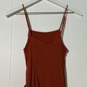 Majorelle  Dress Women's XS Spaghetti Straps Flattering Rust Red Knot Front Dress Photo 3