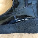 Burberry Authentic  Black Patent Leather Zip and Toggle Snow boots Photo 5