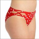 California Waves  red strappy bikini swim bottom Photo 1