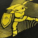 Nintendo NWT Legend of Zelda Black Gold Tee T-Shirt Top New Photo 3