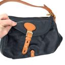 Lauren by Ralph Lauren "Asher" Hobo Black Tumbled Leather Shoulder Bag Photo 13