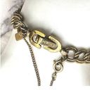 Monet  gold tone vintage link bracelet with safety chain Photo 5