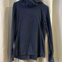 Mountain Hardwear  Size‎ Small Womens Blue Thumb Holes Fleece Pullover Hoodie Photo 0