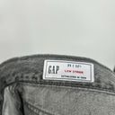 Gap  Low Stride Wide Leg Jeans Baggy Gray Wash Ripped Mid Rise Size 12 / 31L Long Photo 9