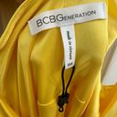 BCBGeneration Strappy Wrap Dress in Yellow XXS Photo 6