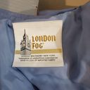 London Fog  Blue Trench Coat Overcoat Jacket Collared Large Photo 7