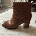 sbicca  Toccoa Women’s Tan Brown‎ Leather Zip-Up Stacked Block Heel Boots Size 9 Photo 6