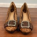 Fossil  Maddox Pump Giraffe Pattern and Stacked Heel Size 9 Photo 3