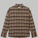 Everlane  Women’s The Boxy Flannel beech 100% cotton multi color plaid Size S NWT Photo 5